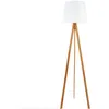 Image de Lampadaire Bambou Bahi - Hauteur 160 Cm - Blanc