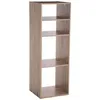 Image de EtagÃ¨re rectangulaire 4 cases Mix - H. 100,5 cm - Couleur Bois