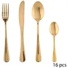 Image de MÃ©nagÃ¨re Design Inox Gold - 16 PiÃ¨ces - DorÃ©