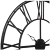 Image de Pendule murale vintage - D 70 cm - Noir