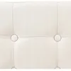 Image de 2 en 1 Pouf pliant double et coffre de rangement Beige aspect Lin 76 x H 38 cm