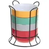 Image de Bols Sur Rack - Ac-DÃ©co - Set De 4 - 50 Cl - FaÃ¯ence Et Porcelaine 20 Cm