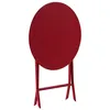 Image de Table De Jardin Ronde Greensboro Ã 60 Cm Groseille