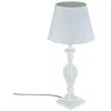 Image de Lampe ? Poser Pied En Bois Patin? Blanc H 55 Cm