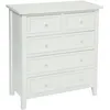 Image de Commode en bois Charme - L. 72 x H. 81 cm - Blanc