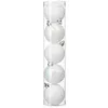 Image de DÃ©co de sapin Lot de 5 Boules de NoÃ«l D 5 cm - Blanc