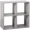 Image de EtagÃ¨re 4 Cases Mix - P. 32 cm x H. 67,5 cm - Gris