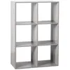 Image de EtagÃ¨re 6 Cases Mix - P. 32 cm x H. 100,5 cm - Gris