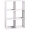 Image de ÃtagÃ¨re en bois 6 cases Mix coloris blanc - Blanc