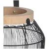 Image de Lanterne En MÃ©tal Ethnique Allure Ethnique - H. 31 Cm - Noir