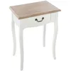 Image de Table de chevet Chrysa - L. 47 x H. 65 cm - Blanc
