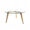 Image de Table Basse Ronde En Verre - D 80 Cm