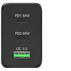 Image de CHARGEUR SECTEUR GAN 65 W AVEC 2 PORTS USB-C + 1 PORT USB + CABLE USB-C 2M NOIR en occasion ou reconditionné