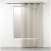 Image de Ac-Deco - Panneau Ã Oeillets Telma - L 240 X L 140 Cm - Taupe - Livraison Gratuite