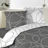 Image de Parure De Lit Elton Polyester Gris 140x200 Cm