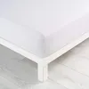 Image de Drap Housse Uni - 160 X 200 Cm - Jersy - Blanc