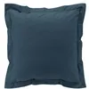Image de Taie D'oreiller Volant Plat 100% Percale De Coton