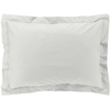 Image de Taie D'oreiller Volant Plat 100% Percale De Coton