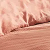 Image de Housse De Couette Double Gaze Coton Vieux Rose 140x200cm