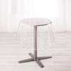 Image de Nappe Ronde Transparente Ourlet ColorÃ©