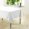 Image de Nappe Rectangle Polyester Blanc 140 X 300 Cm