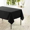 Image de Nappe Rectangle Polyester Noir 140 X 250 Cm