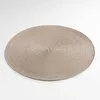 Image de Set de table rond 35 cm polypropylene zebulon taupe