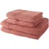Image de Today Lot De 2 Serviettes De Bain 50x100 Cm + 2 Draps De Bain 70x130 Cm Terracotta 100% Coton
