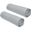 Image de Lot de 2 draps housses TODAY Essential - 90 x 190 cm - 1 personne - 100% Coton - Acier