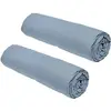 Image de Lot De 2 Draps Housses Today Essential - 90 X 190 Cm - 1 Personne - 100% Coton - Denim