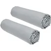 Image de Lot De 2 Draps Housses Today Essential - 160 X 200 Cm - 2 Personnse 100% Coton - Acier