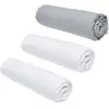 Image de Lot De 3 Draps Housses Today Essential - 140 X 190 Cm - 2 Personnes - 100% Coton - Craie/ Acier