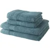 Image de 2 Serviettes De Bain Today 50x90 + 2 Draps De Bain 70x130 Cm 100% Coton - Paon