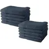 Image de Lot De 10 Serviettes De Toilette Today 50x90 Cm 100% Coton - Denim