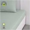 Image de Drap Housse 2 Personnes Uni Coton Grand Bonnet 160x200 Cm