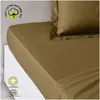 Image de Drap Housse 2 Personnes Uni Coton Grand Bonnet 180x200 Cm