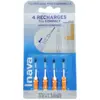 Image de Inava Trio Compact - Brossettes interdentaires ISO 3 1,2 mm étroites - 4 recharges orange