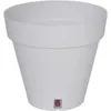 Image de Bac Ã Fleurs Rond Riviera Loft - Plastique - DiamÃ¨tre 30 Cm - Blanc