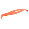 Image de Lame 2 dents ronces, courbe orange pour DÃ©broussailleuse. Coupe 315mm, alÃ©sage: 25,4mm, Ã©p: 4mm.