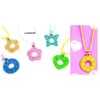 Image de COLLIER FANTAISIE PENDENTIF STRASS 31CM COLORÃ