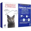 Image de ClÃ©ment ThÃ©kan Fiprokil Duo Chat 1 - 6kg 4 Pipettes