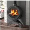 Image de Godin - PoÃªle Ã  bois fonte 10kw anthracite 410101ANTH