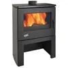 Image de PoÃªle Ã Bois Chinon 8,5kw Acier ÃmaillÃ© Gris Argente Godin - 362113grisarg