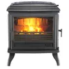 Image de PoÃªle Ã Bois Fonte 7kw Anthracite 366149 Revin Top