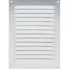 Image de Grille estampÃ©e 436 400x100mm anodisÃ© argent - RENSON - 44001001