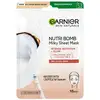 Image de Garnier Masque Visage En Tissu Au Lait De Coco Pour Peaux Sèches Skin Naturale Ls (Masque En Tissu Lacté) 28 G
