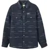 Image de Oxbow - Sur-chemise à motif - Nightfall Jacquard Overshirt Deep Marine pour Homme en Laine - Taille M - Navy