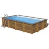 Image de Piscine bois Evora 6,20 x 4,20 x 1,33 m - GrÃ©