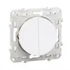 Image de Double poussoir - Blanc - ODACE SCHNEIDER