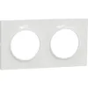 Image de Plaque de finition ODACE Styl 2 postes - Blanc